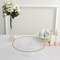 2 Clear 12 in Round Plastic CAKE STANDS Dessert Pedestal Gold Trim Party Events
